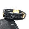 VSPT-19 GENUINE PYTHON LEATHER BRACELET WITH SILVER CLASP ,THREE ROUND LEATHER MAN BRACELET (2)