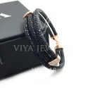 VSST-18-BLACK STINGRAY LEATHER ADD ROSE GOLD CLASP (8)