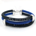 3 String Stingray Leather Men Bracelet