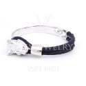 Rhinoceros Style Python Leather Bracelet