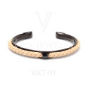 Synthetic Leather H Bangle 