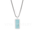 2022 New Arrival Stainless Steel Chains Amazonite Necklace 