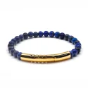 Natural Blue Lapids Beads Fragrance Bracelet