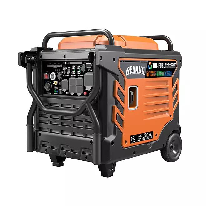 GENMAX GM11000iET 11000 Watt Tri-Fuel Inverter Generator - Remote Start ...