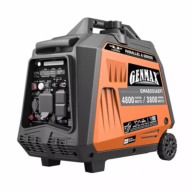 GENMAX GM4800iAEFI 4800 Watt Portable Inverter Generator - Remote Start ...