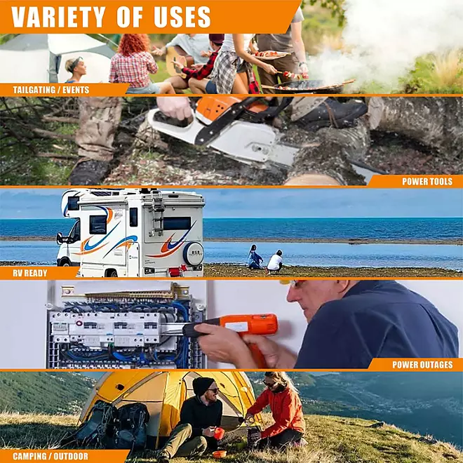 GENMAX GM4800iAEFI 4800 Watt Portable Inverter Generator - Remote