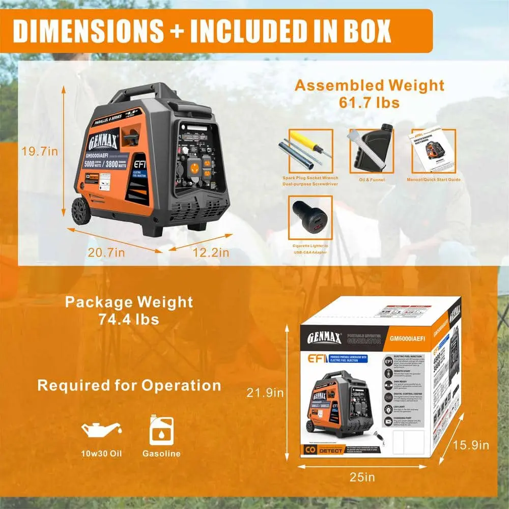 Official GENMAX GM5000iAEFI product image 5