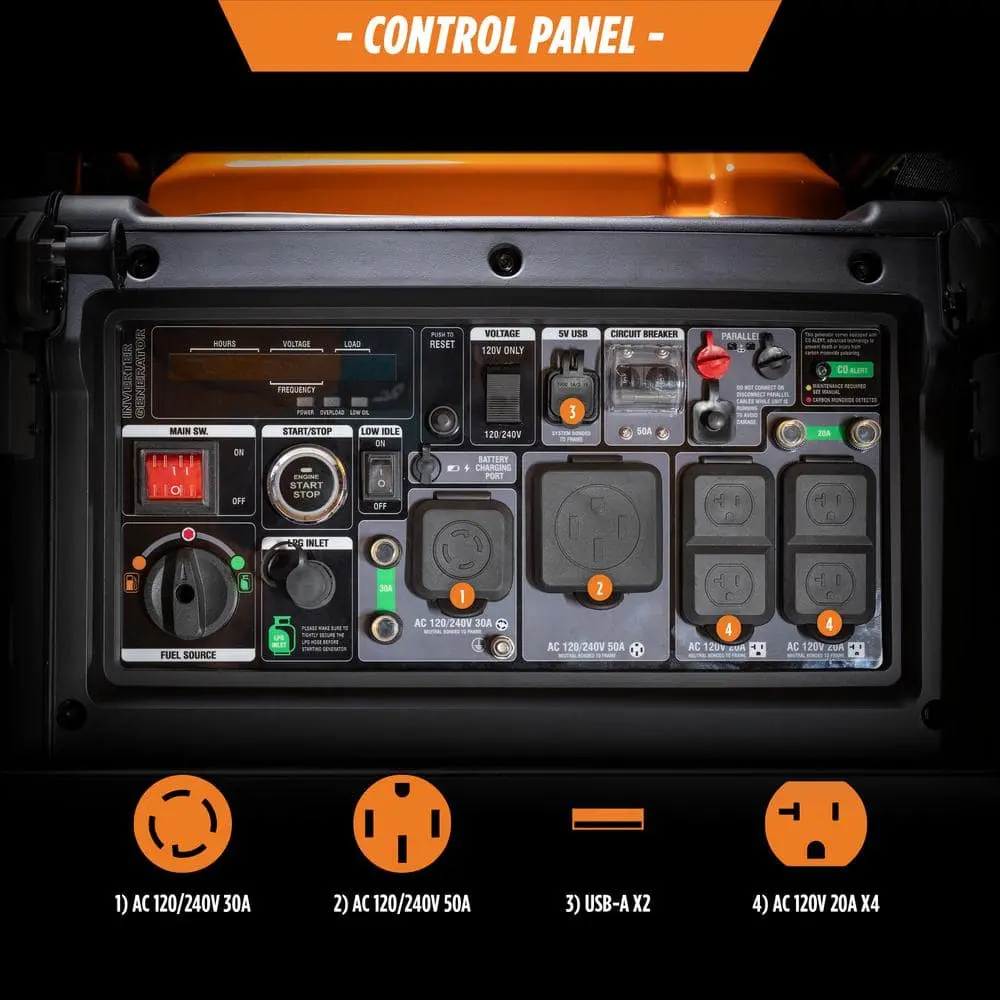 GENMAX GM9500iEDC 9500 Watt Remote Start Dual Fuel Powered