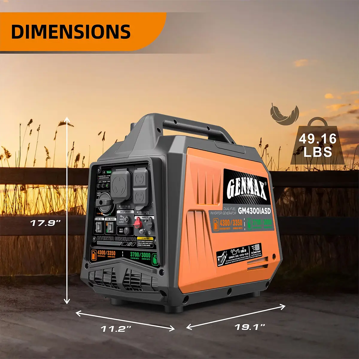 Official GENMAX GM4300iASD product image 5