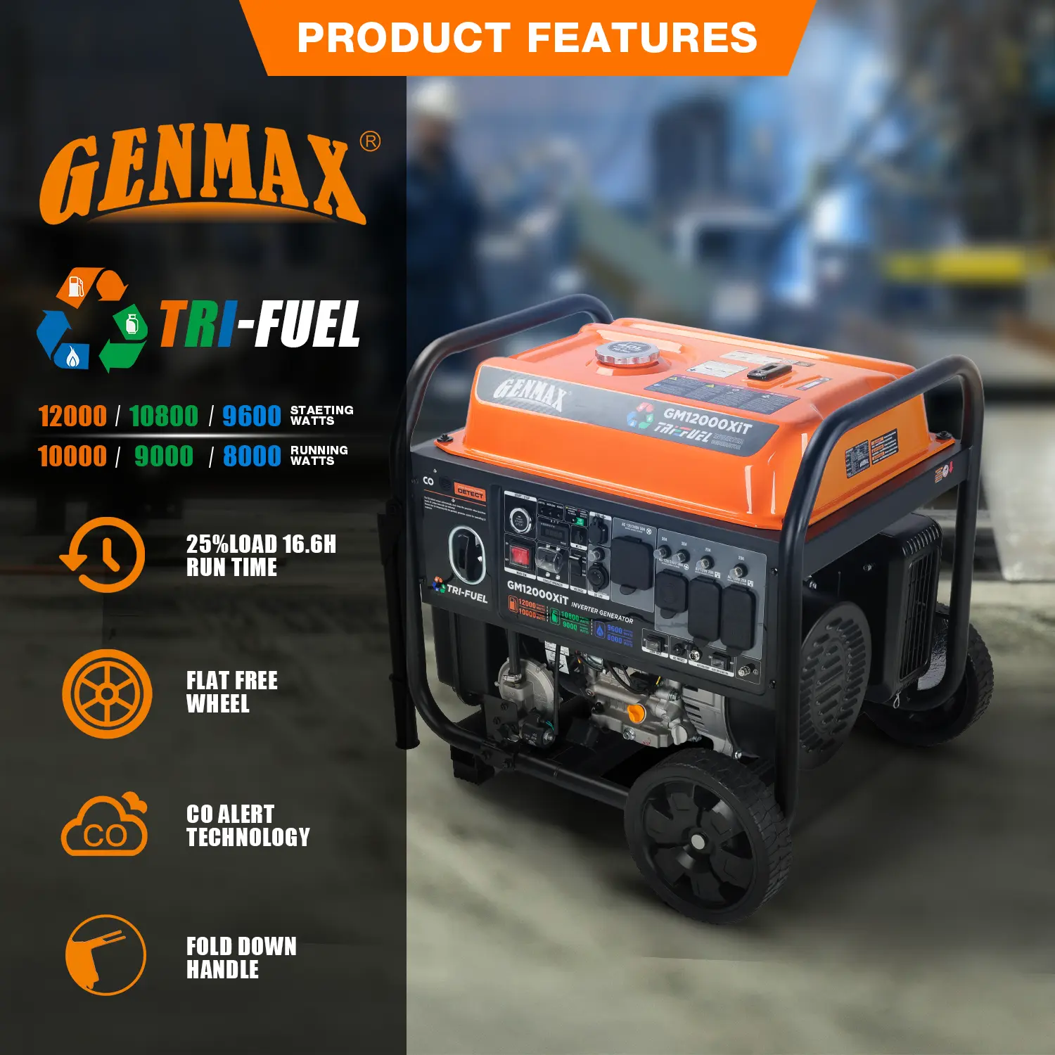 Official GENMAX GM12000XiT product image 4