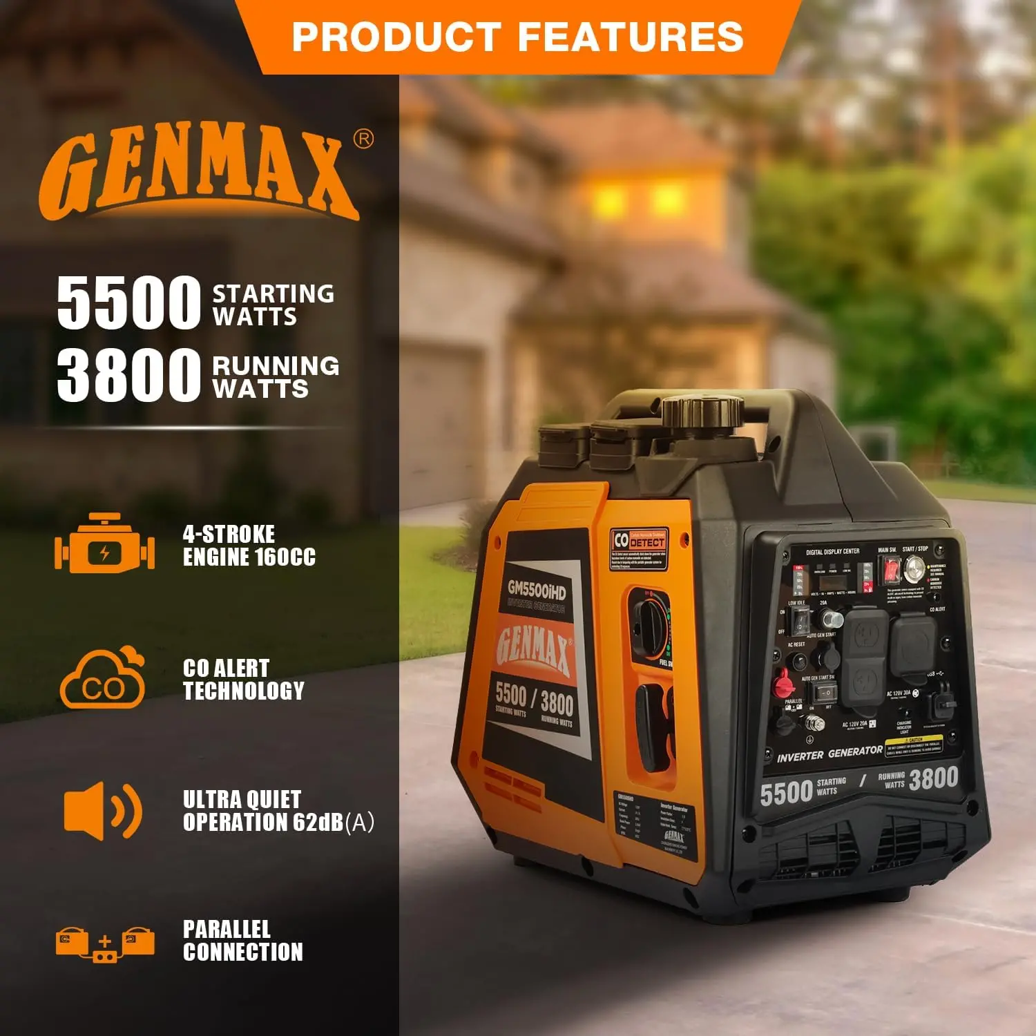 Official GENMAX GM5500iHD product image 3