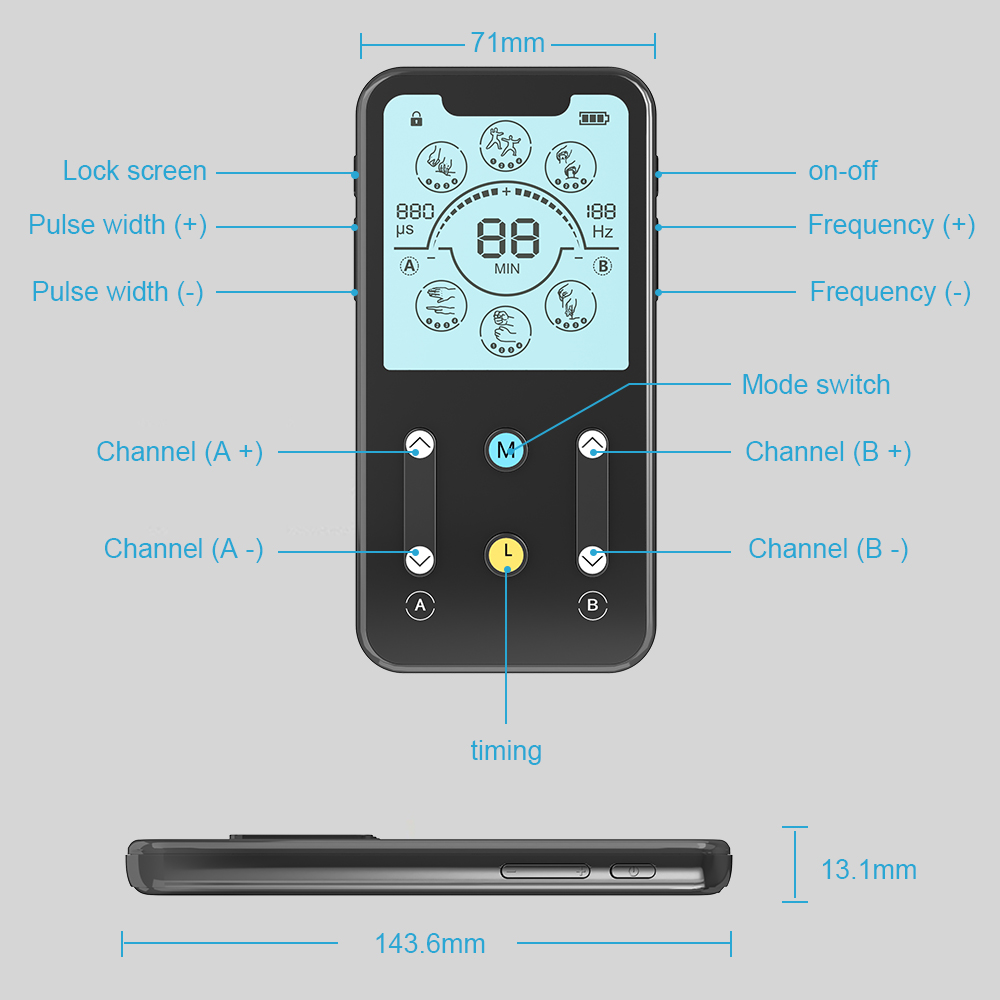 RL-578W TENS Machine For Pain Management And Muscle Training