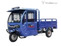 Electric Cargo Tricycle 60V1200W Cargo Trike With Closed Cabin 1000KG Loading Capacity Cargo Tricycle