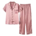 Silk Pajama short sleeve suit