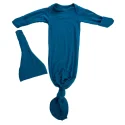 Newborn knitted cotton knot pajamas