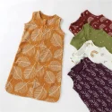Newborn unisex baby gown muslin customize color print