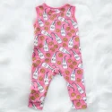 Baby Zip Front Pajamas sleeveless (3)