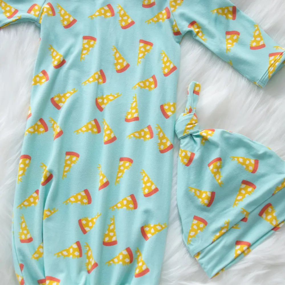 Newborn Cotton Nightgown Long Sleeve Baby Sleeping Bags Outfits (3)
