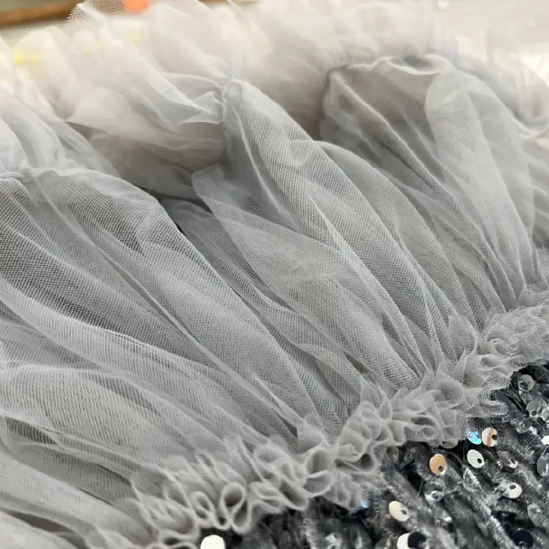 Baby Girls Sequin Girl Dress Toddler Princess Tulle Tutu skirt (1)