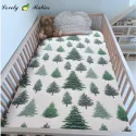 OEM Organic cotton Crib Sheet Boys and Girls fitted Crib Sheet