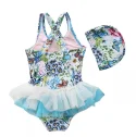 One piece Swimwear kids Baby girls ballerina dress Manufacturer (2)