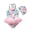 One piece Swimwear kids Baby girls ballerina dress Manufacturer (1)