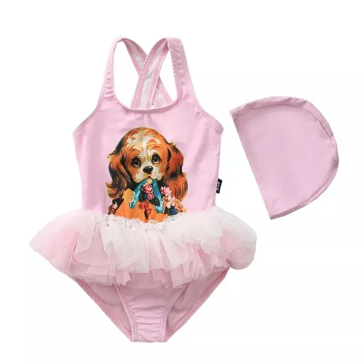 One piece Swimwear kids Baby girls ballerina dress Manufacturer (10)