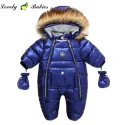 Wholesale OEM Snowsuit Romper Hood Footie Outwear Toddler Jumpsuit Down Coat Jacket