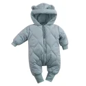 Baby suit overalls thickened one-piece winter suit down jacket
