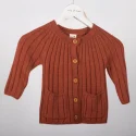 Private Lable Toddler Sweaters Warm Jacket Cotton Knit Cardigan Button Closure Coat Outwear