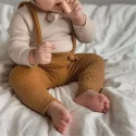 Baby boy suspenders rib trousers for girls