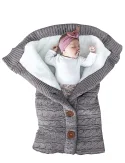 Baby Sleeping Bag Envelope Winter Knit Wool Sleepsack (2)