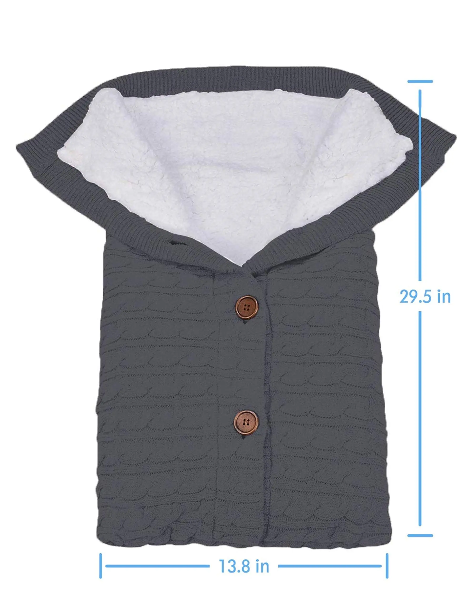 Baby Sleeping Bag Envelope Winter Knit Wool Sleepsack (10)