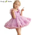Ready to ship toddler girls party weddings kids dresses wholesale-Lovelybabies
