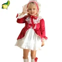 Designer butterfly Princess spanish dresses for girls kids wear supplier