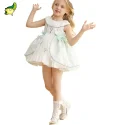 Kids flower wedding dress lace fairy dresses