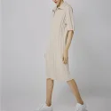 Lapel Wool knit Dress (2)