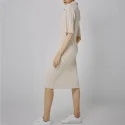 Lapel Wool knit Dress (5)