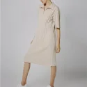 Lapel Wool knit Dress (4)