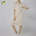 Lapel Ribbed Dress supplier sweater