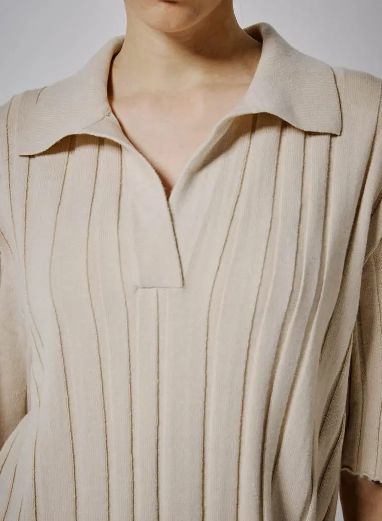 Lapel Wool knit Dress (6)