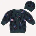 Custom Kids Leopard Cardigan with hat
