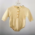 Custom Baby Sweater Boy Girl Winter Clothes Knit Romper Warm Long Sleeve Onesie for Toddlers