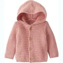 Baby Organic Cardigan Cotton Knit Button Closure Coat Outwear supplier