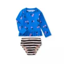 2 Piece Child Swim Wear Boutique Kids Bathing Suit Long Sleeve Girls Swimwear (4)