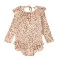 Toddler Girl Ruffled swimsuit supplier china factory