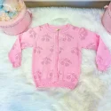 Custom White kids cardigans girls-baby factory