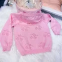 Girl's pink cardigan (4)