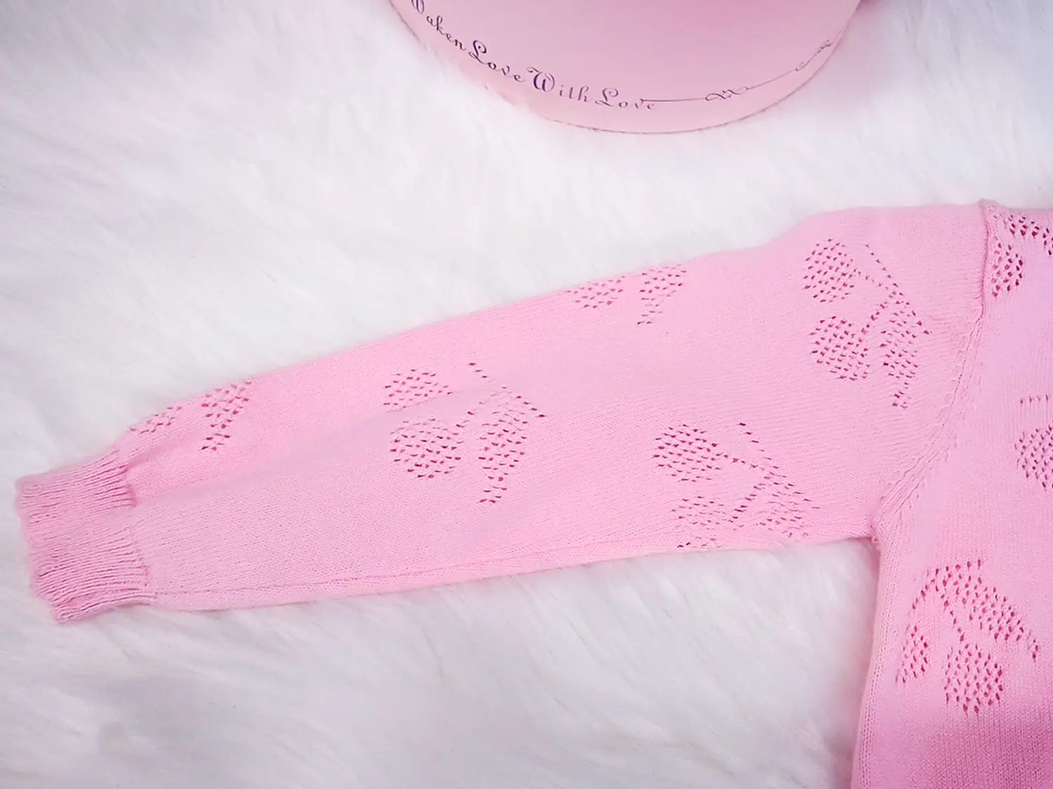 Girl's pink cardigan (6)