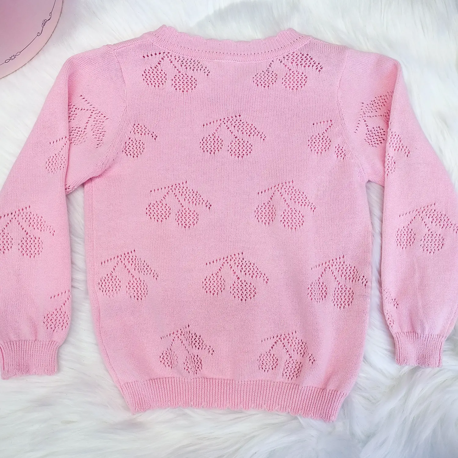 Girl's pink cardigan (5)